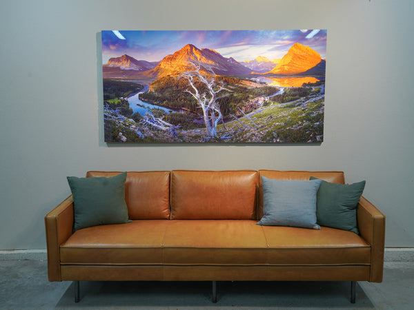 Warehouse Sale 36x72 Chromaluxe Metal Print of "Twisted Glacier"