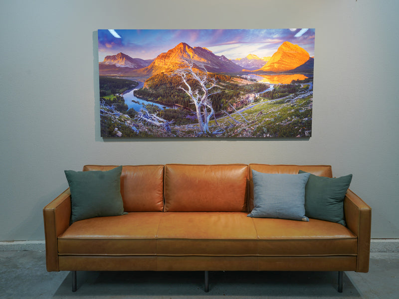 Warehouse Sale 36x72 Chromaluxe Metal Print of "Twisted Glacier"